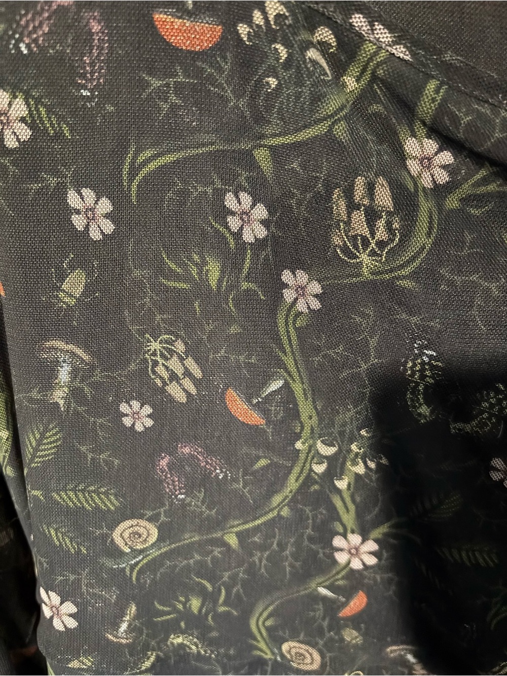 Mushroom flower dress sheer w long bell sleeves hot topic plus size 2 - Picture 3 of 6